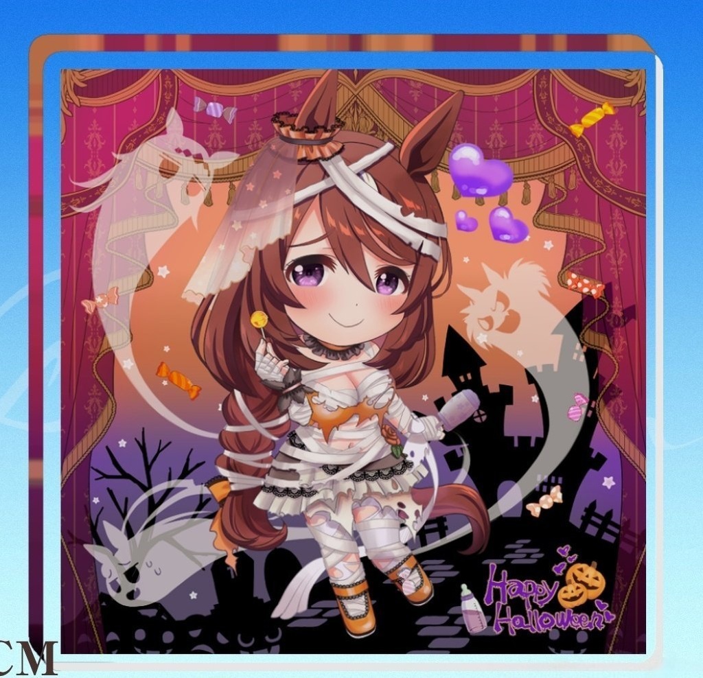 スーパークリーク ハロウィンマミーアクリルブロック