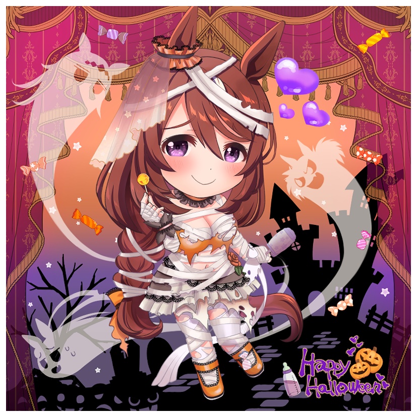 スーパークリーク ハロウィンマミーアクリルブロック