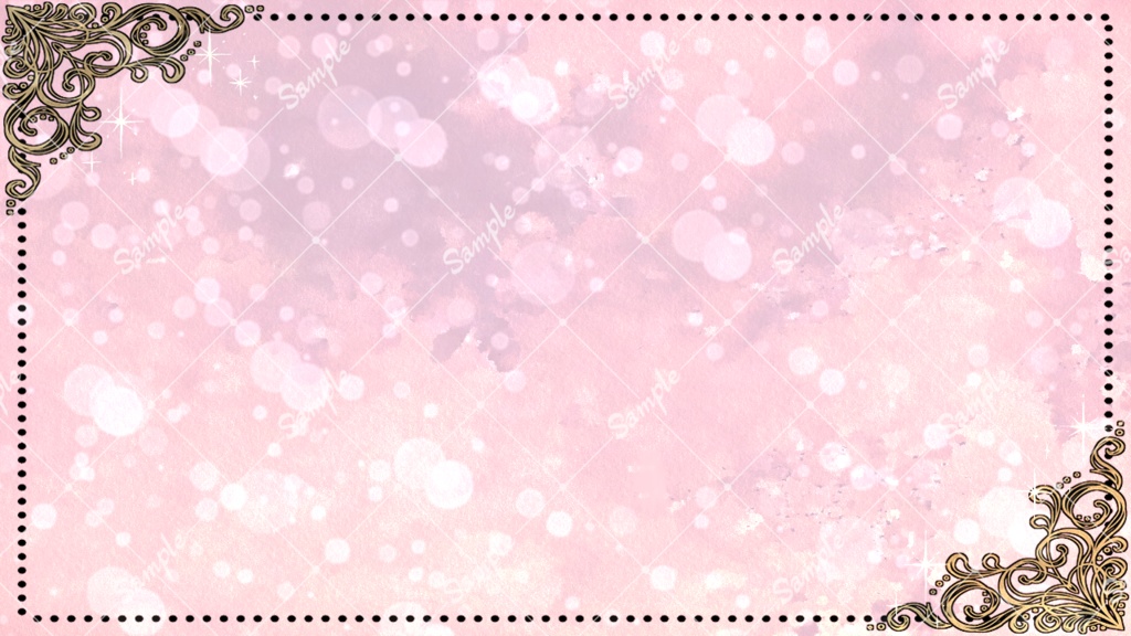 【フリー素材】Vtuber配信用サムネイル(ロココ)