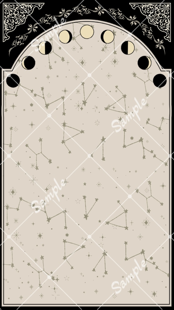 【フリー素材】Vtuber配信用背景(月齢)【縦型】