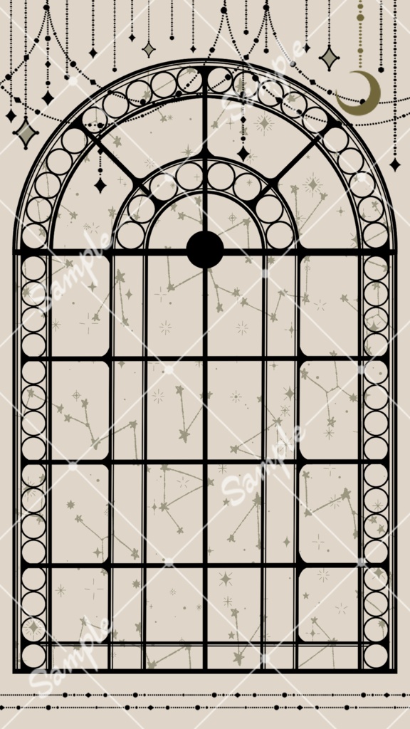 【フリー素材】Vtuber配信用背景(夜)【縦型】