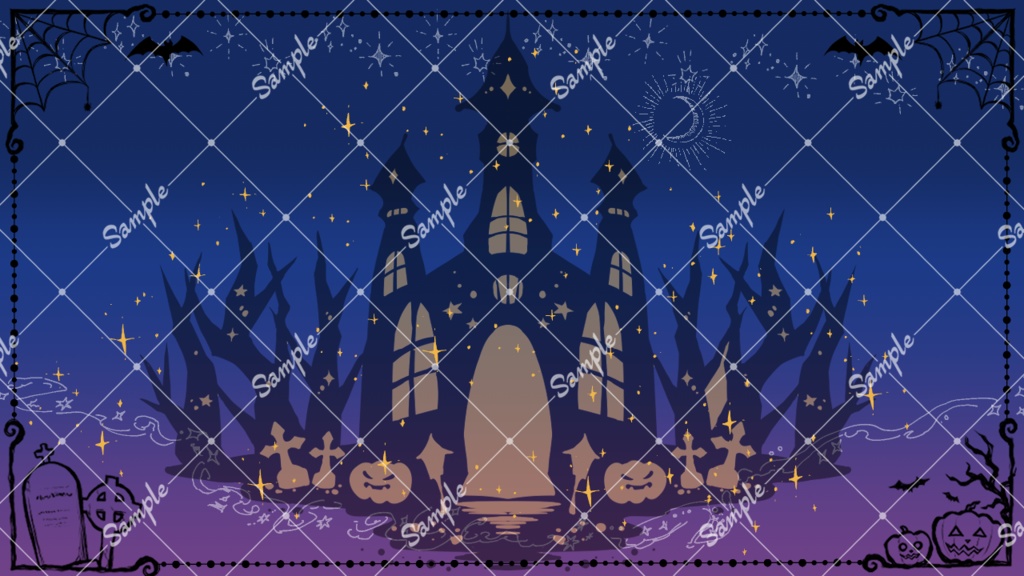 【フリー素材】Vtuber週間配信スケジュール表(ハロウィン)