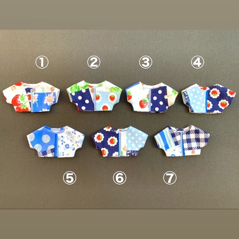 柄×柄ブルゾン(BLUE main🦋)