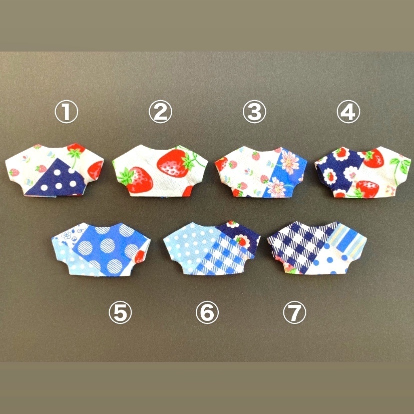 柄×柄ブルゾン(BLUE main🦋)