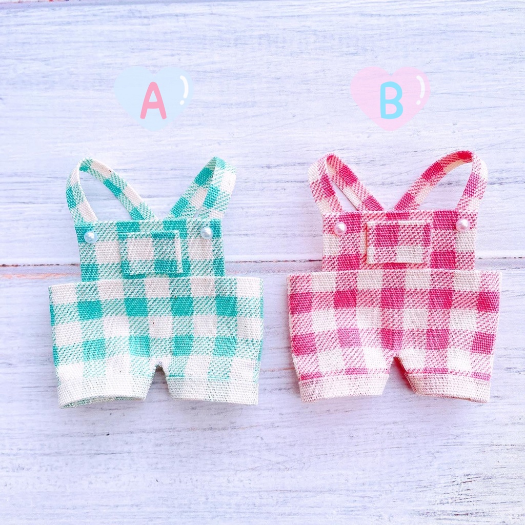 チェック柄 サロペット