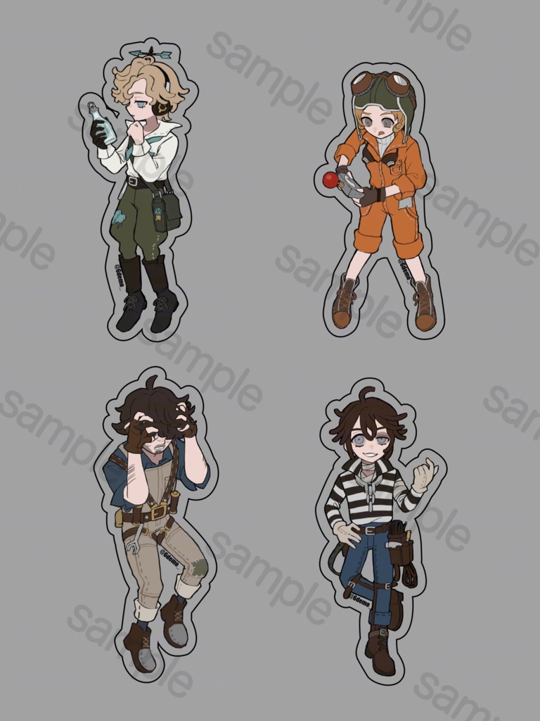 ステッカー実験10グループ(4種+カードセット)