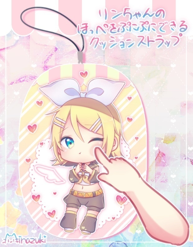 リンちゃんといつもいっしょ!クッションストラップ Ver.猫耳フード/ほっぺぷにぷに(1枚ステッカー付き!)【期間限定!受注生産再販版(11月22日~12月6日)】