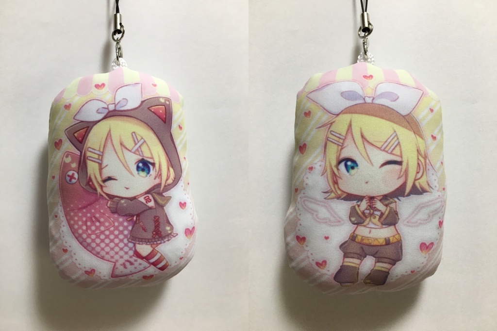 リンちゃんといつもいっしょ!クッションストラップ Ver.猫耳フード/ほっぺぷにぷに(1枚ステッカー付き!)【期間限定!受注生産再販版(11月22日~12月6日)】