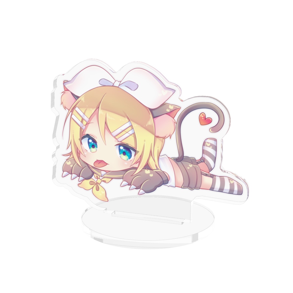 寝そべりリンにゃんのアクリルスタンド