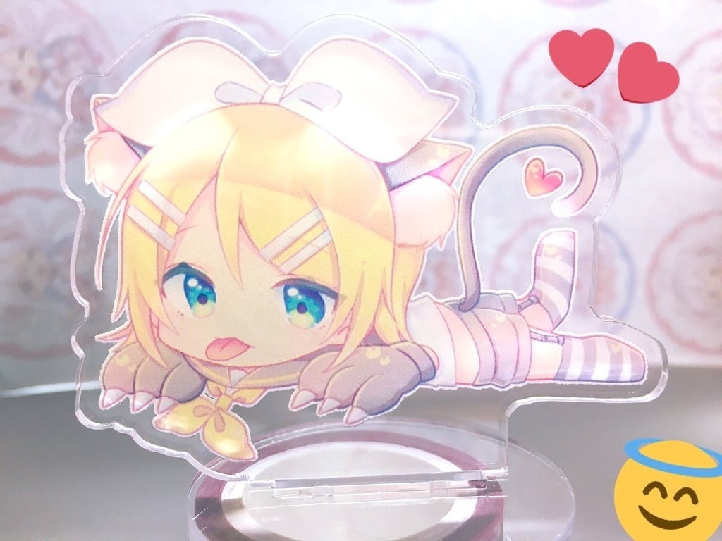 寝そべりリンにゃんのアクリルスタンド