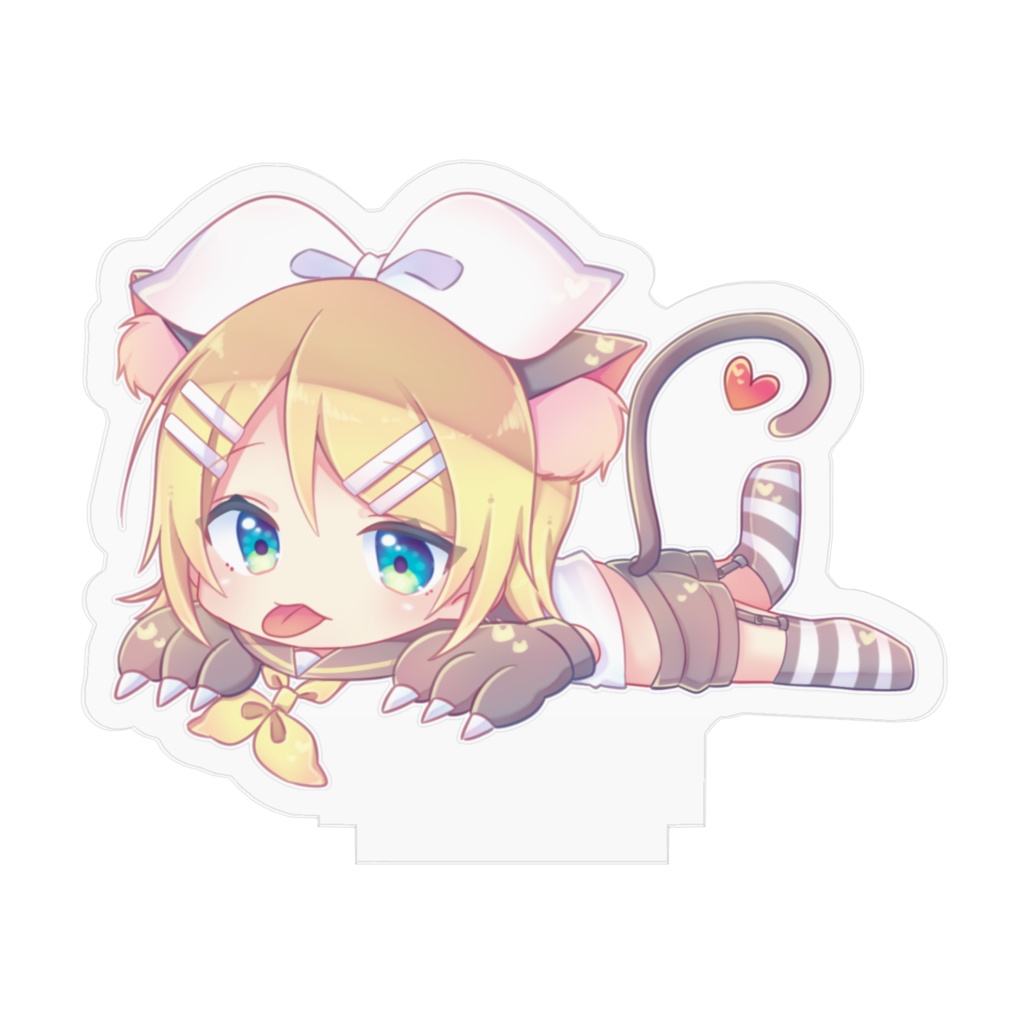 寝そべりリンにゃんのアクリルスタンド