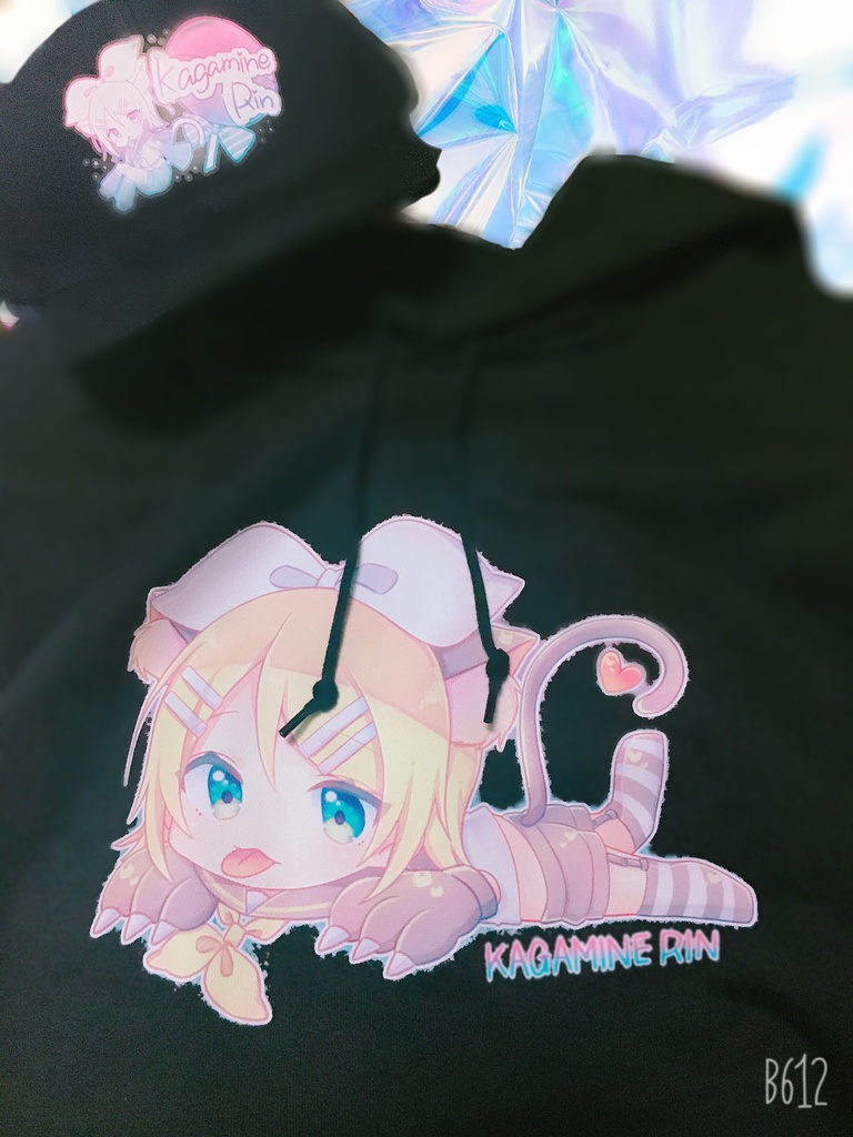 鏡音リンにゃんのパーカー