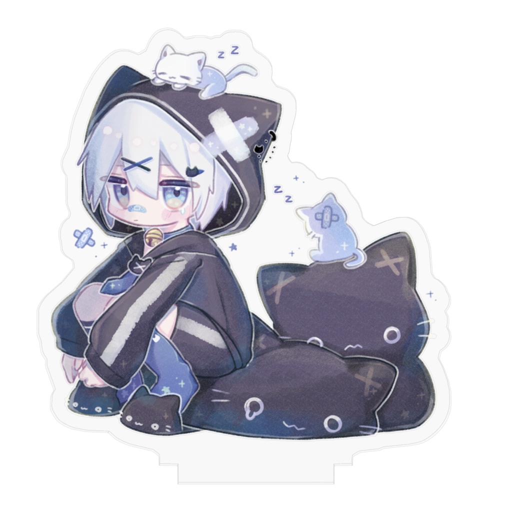 猫耳パーカーくんと一休みアクリルスタンド