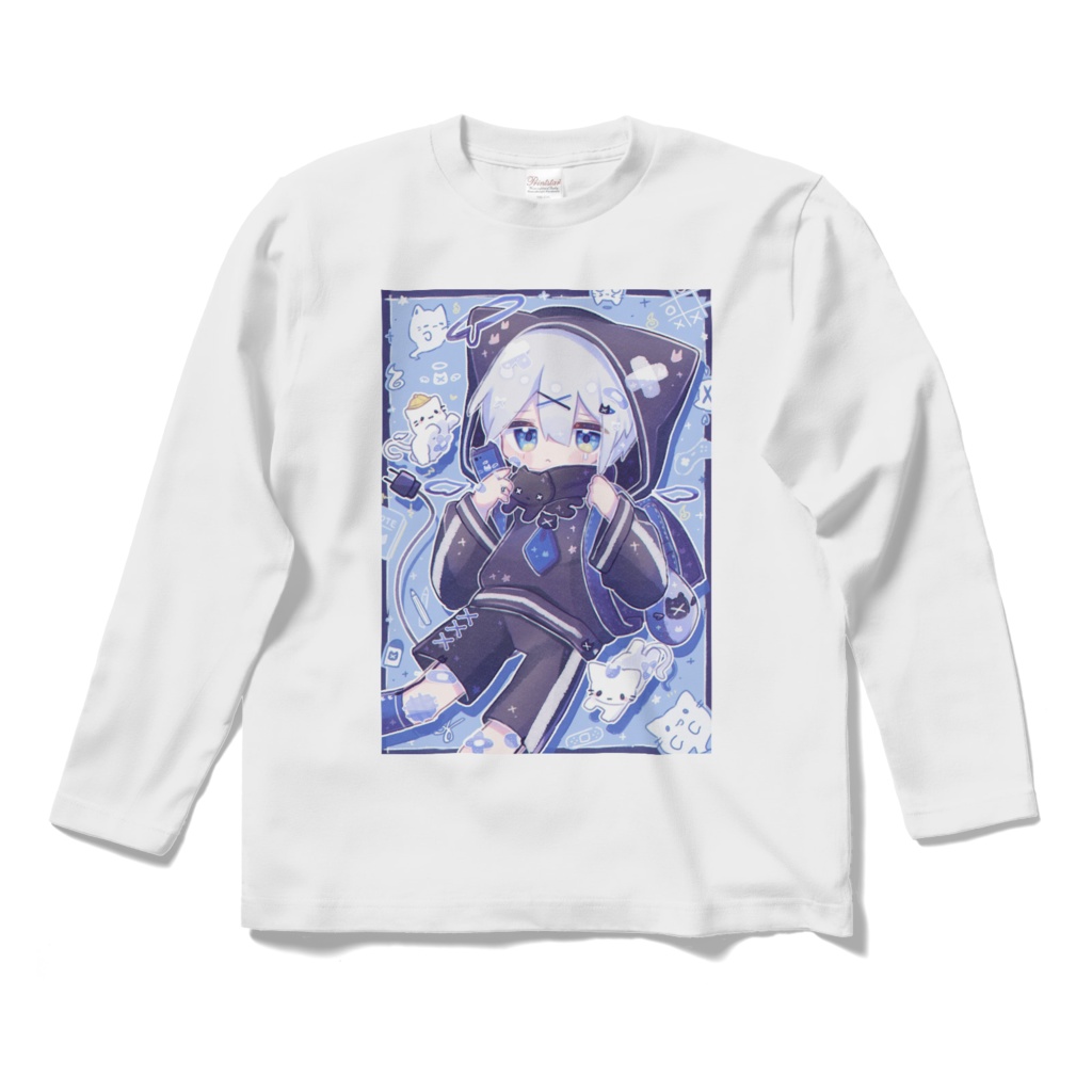猫耳パーカーくんの通学Tシャツ