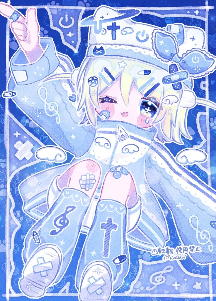 水色天使リンちゃんのBIGアクリルフィギュア