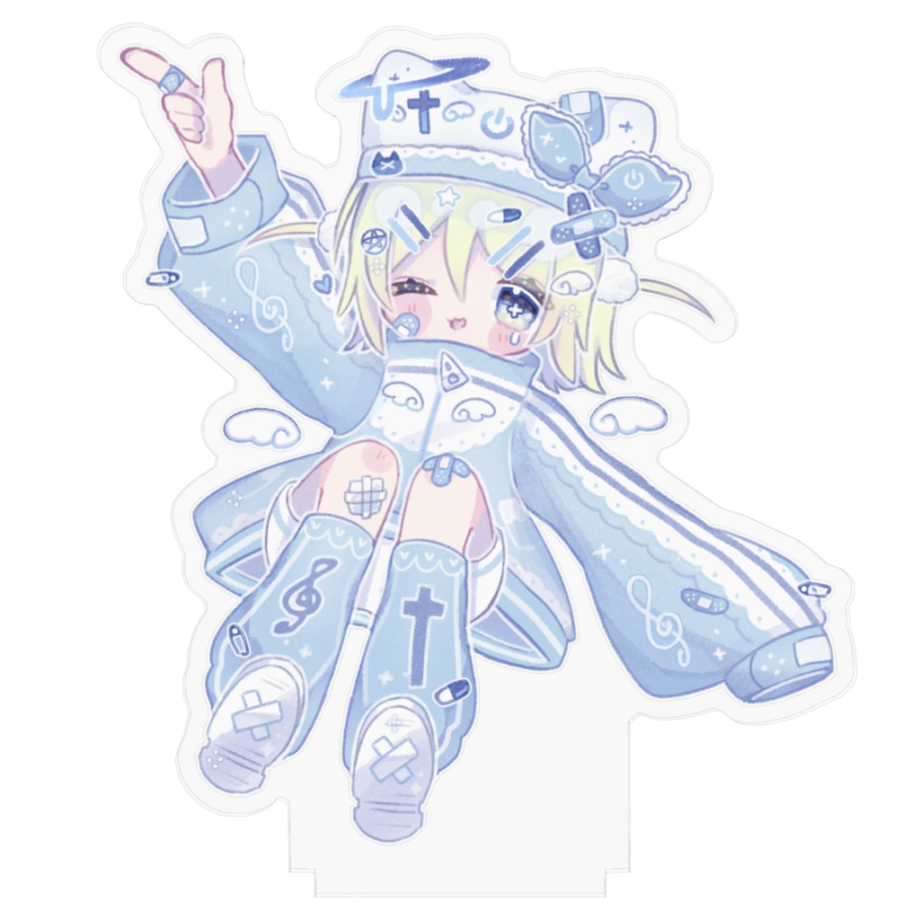 水色天使リンちゃんのBIGアクリルフィギュア