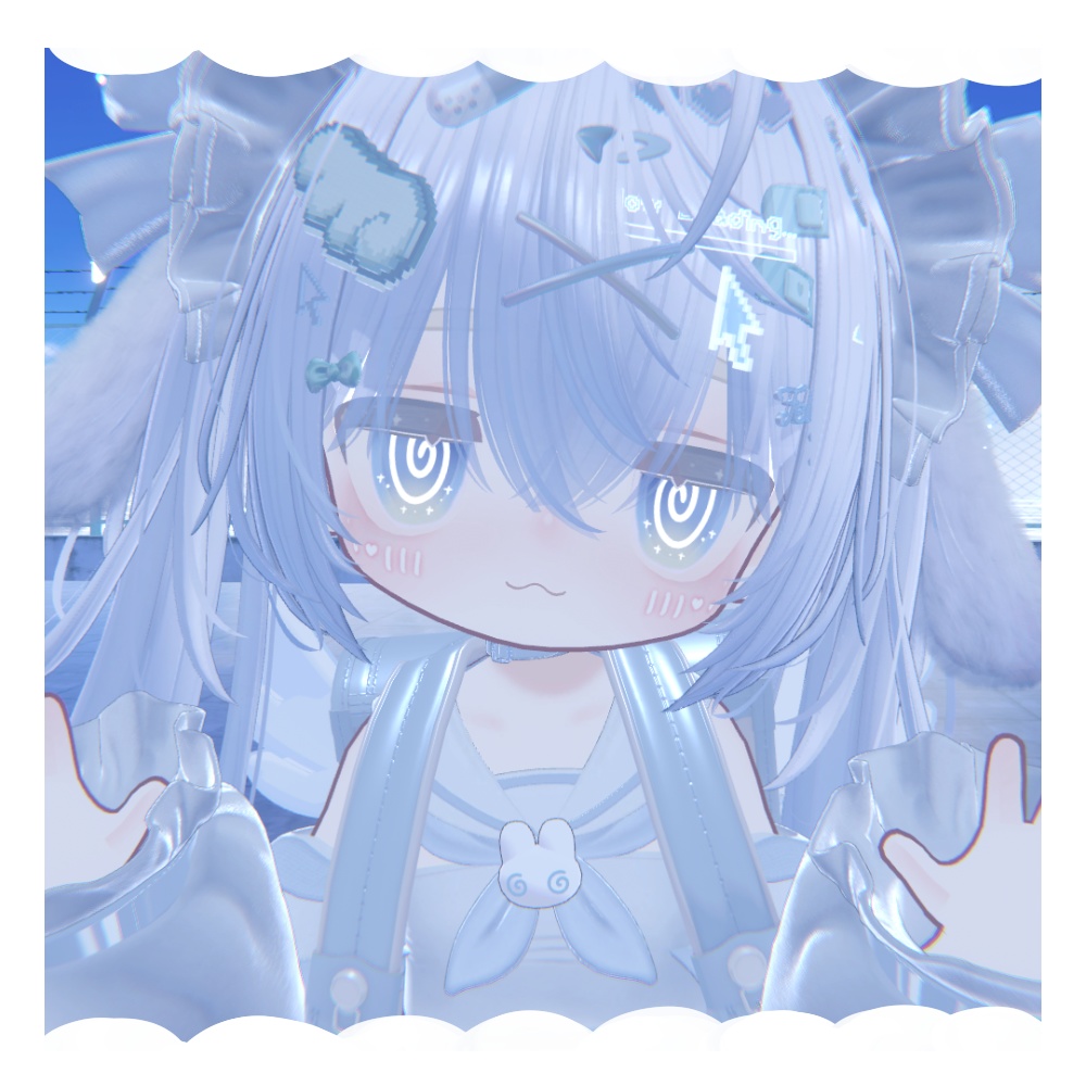 【光る!】ぐるぐる&十字架アイテクスチャ【VRChat】【キプフェル専用】【Eyes Texture】