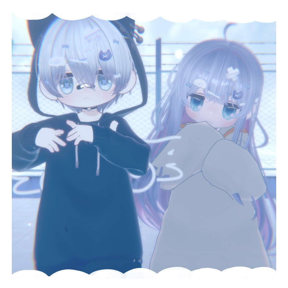 ねこ天使ヘアアクセ【VRChat】
