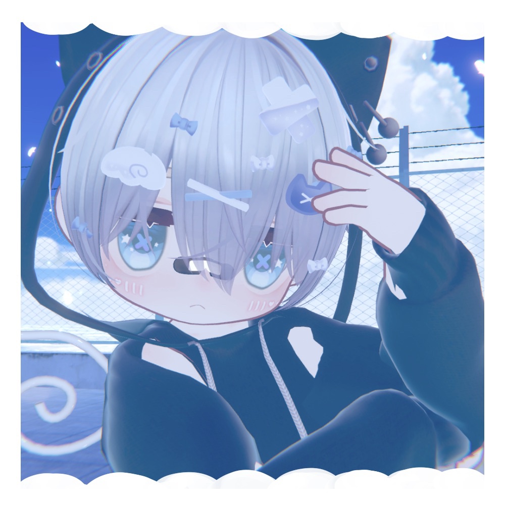 ねこ天使ヘアアクセ【VRChat】