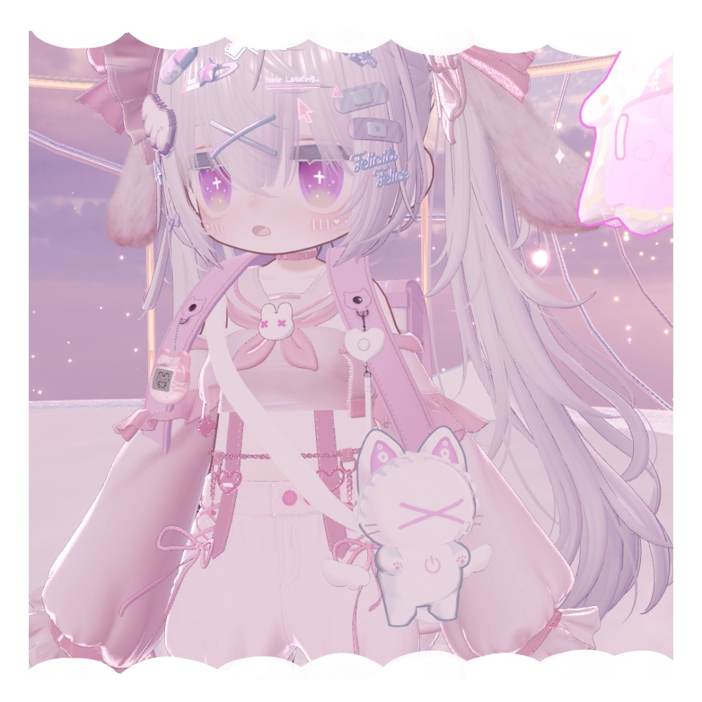 ちろねこ天使ちゃんのショルダーバック【VRChat】