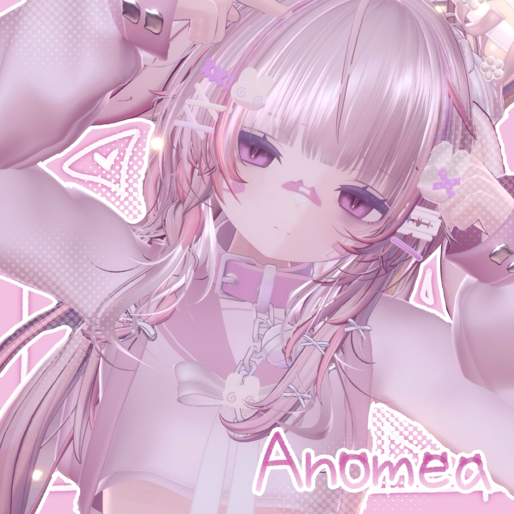 【9アバター対応】Cat-Makeup&EyeTeture- Ver.絆創膏