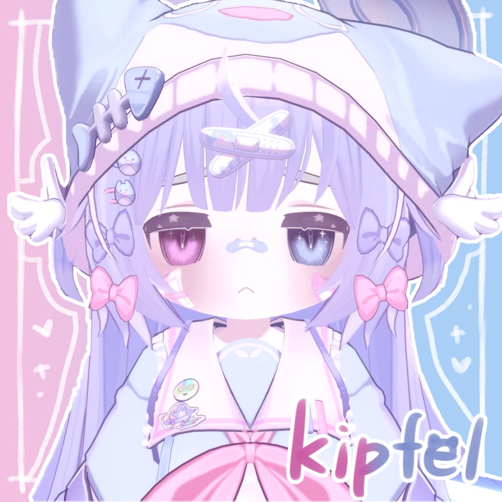 【9アバター対応】Cat-Makeup&EyeTeture- Ver.絆創膏