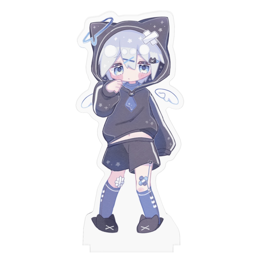 【デビュー記念グッズ】みなづき。Halutaの立ち絵アクリルスタンド【猫耳パーカーくん】