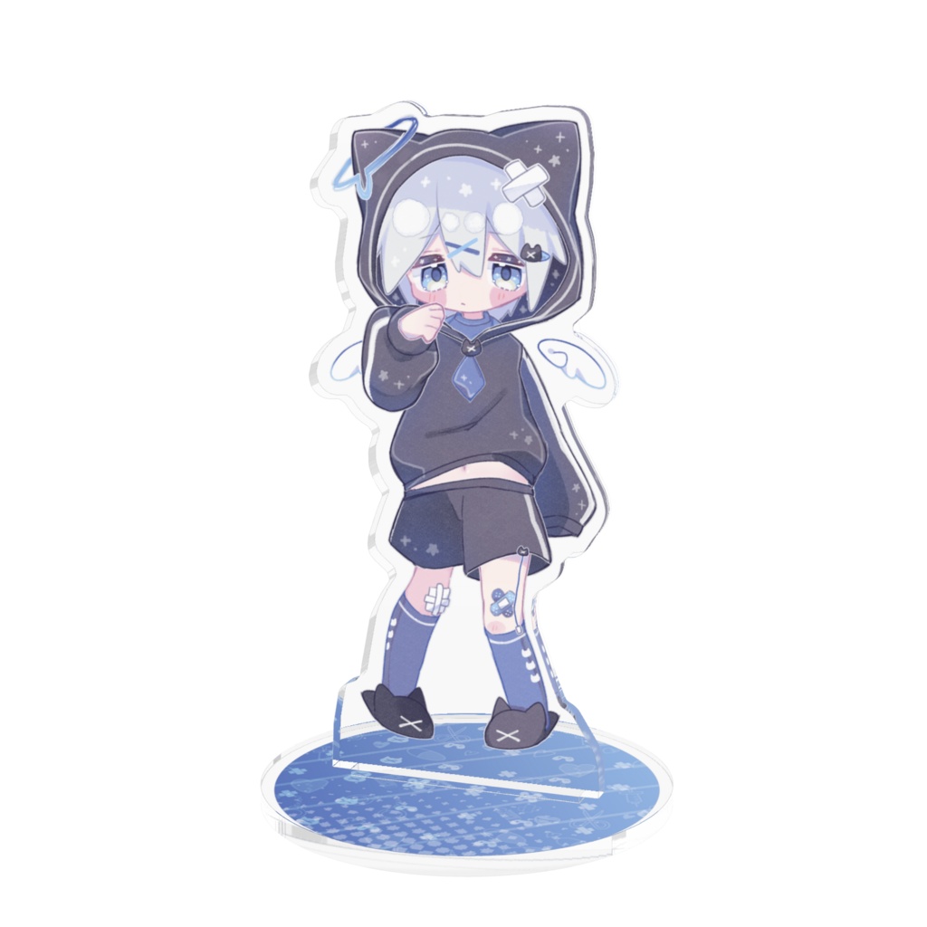 【デビュー記念グッズ】みなづき。Halutaの立ち絵アクリルスタンド【猫耳パーカーくん】