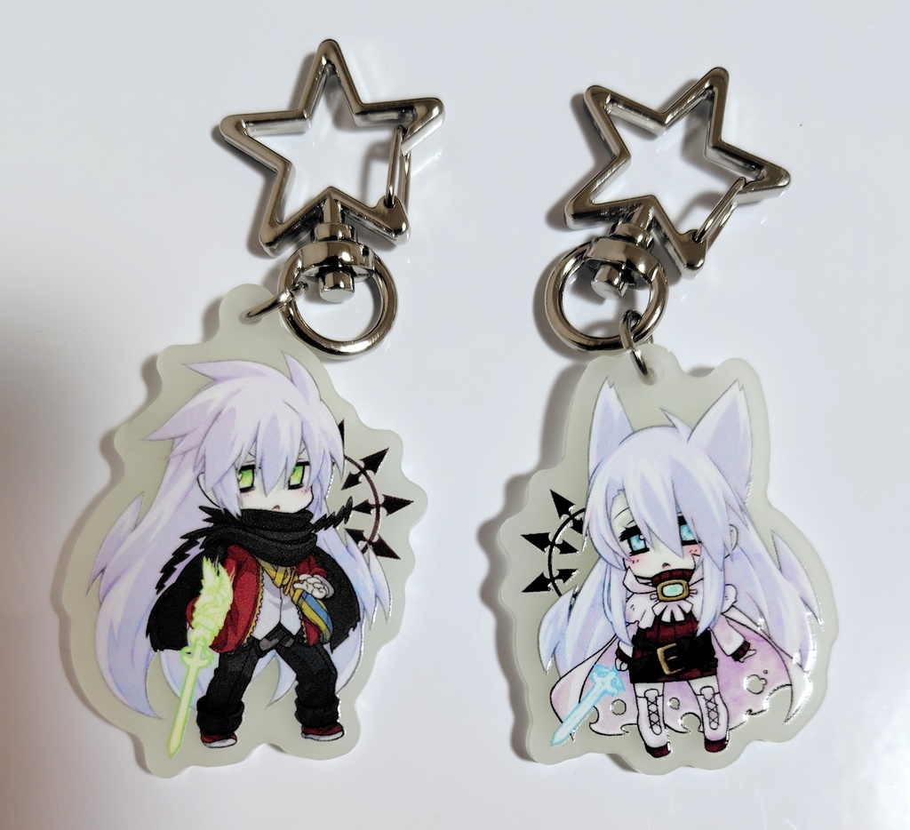 蓄光アクリルキーホルダー