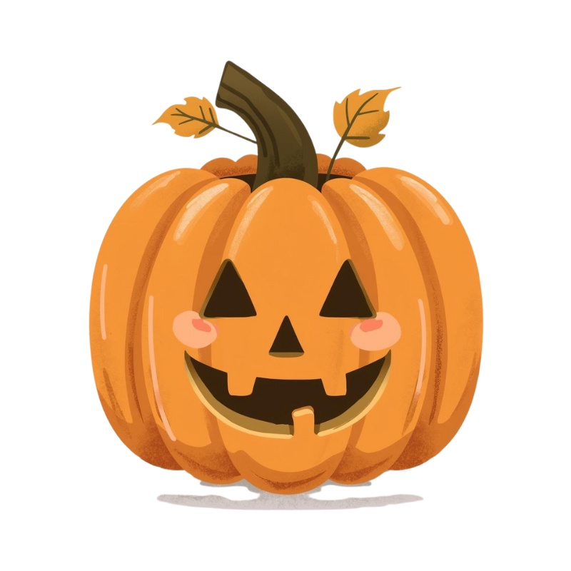 くすみカラーのハロウィン クリップアートセット(全18種類)