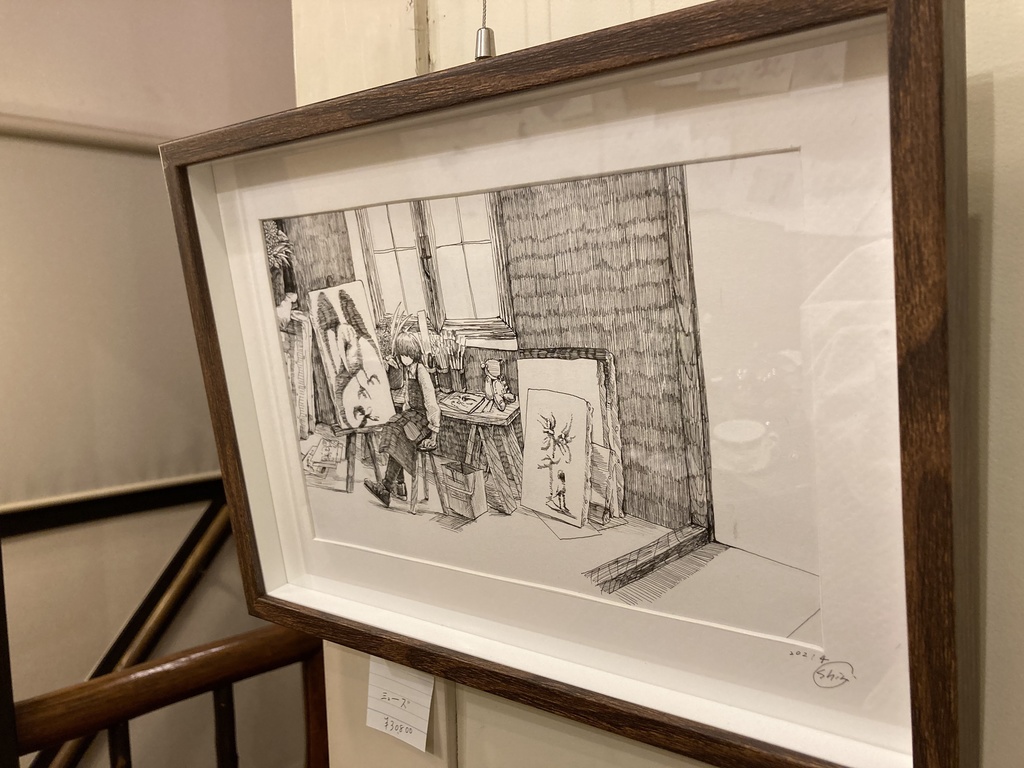 原画「ミューズ」(額付き)