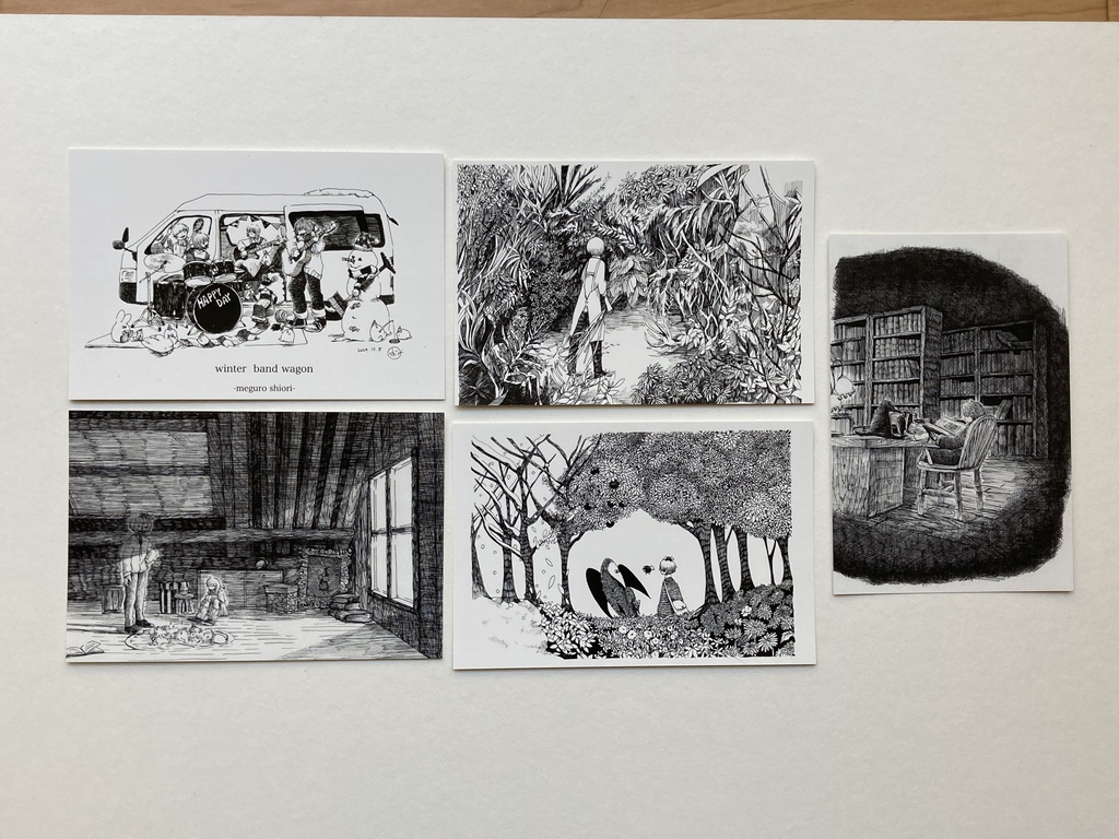 ポストカード 5種セット「グッズ・絵本の絵セット」