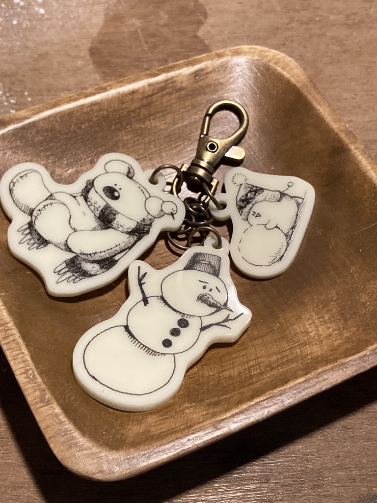 happy winter  アクリルキーホルダー