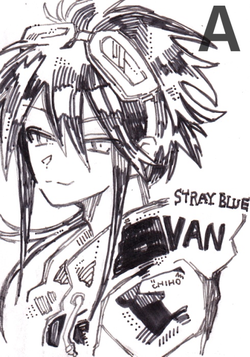 原画(ATCペン画、ミニ色紙水彩画)