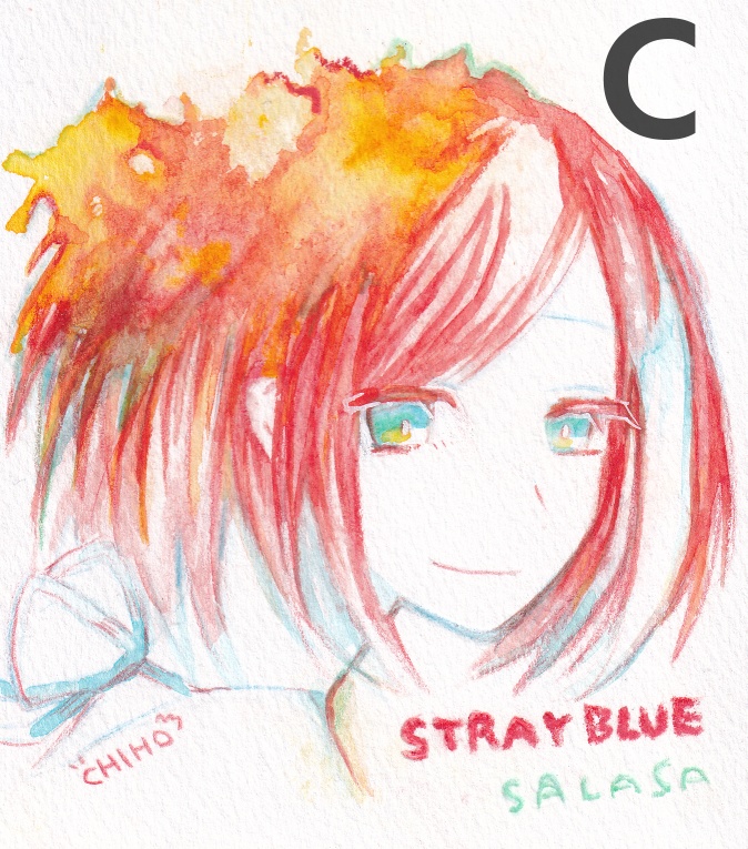 原画(ATCペン画、ミニ色紙水彩画)