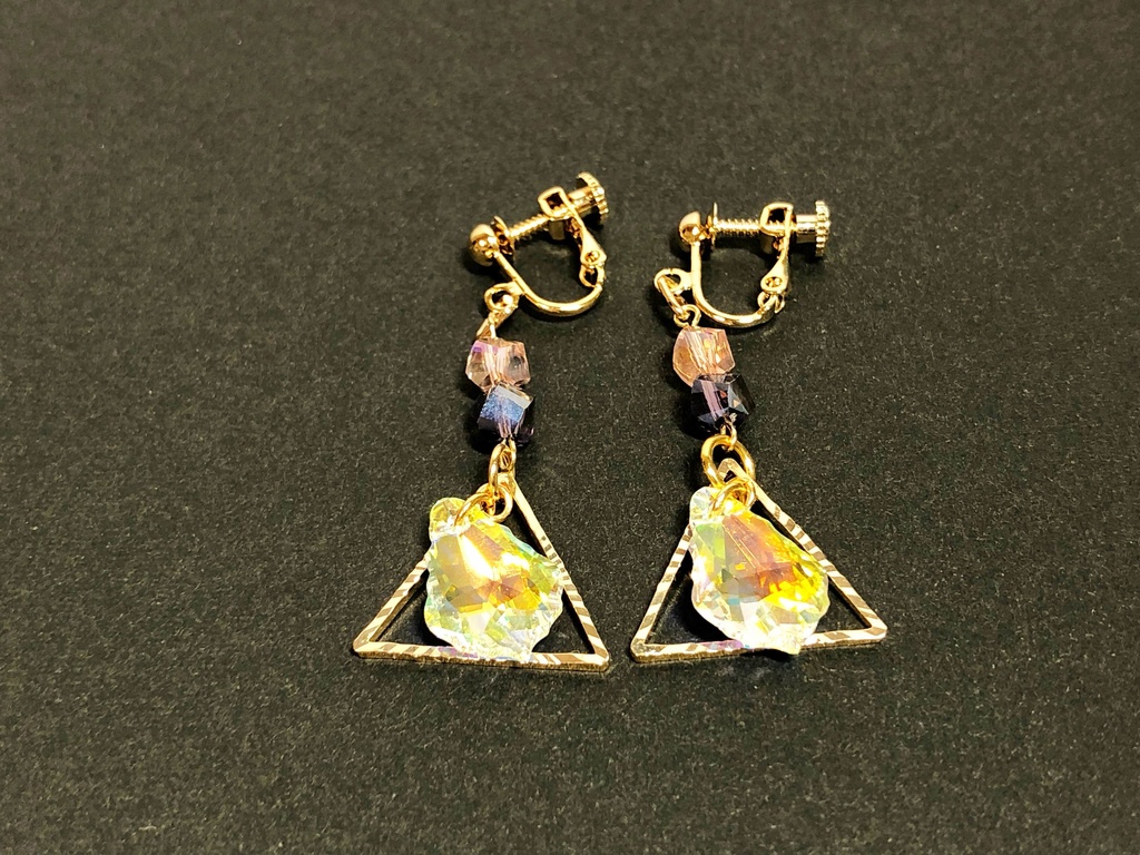 △炎イヤリング【金具変更可能】