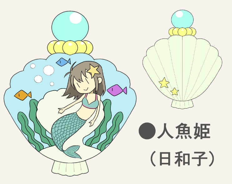 おれつばアクリルキーホルダー「童話モチーフ」（日和子）