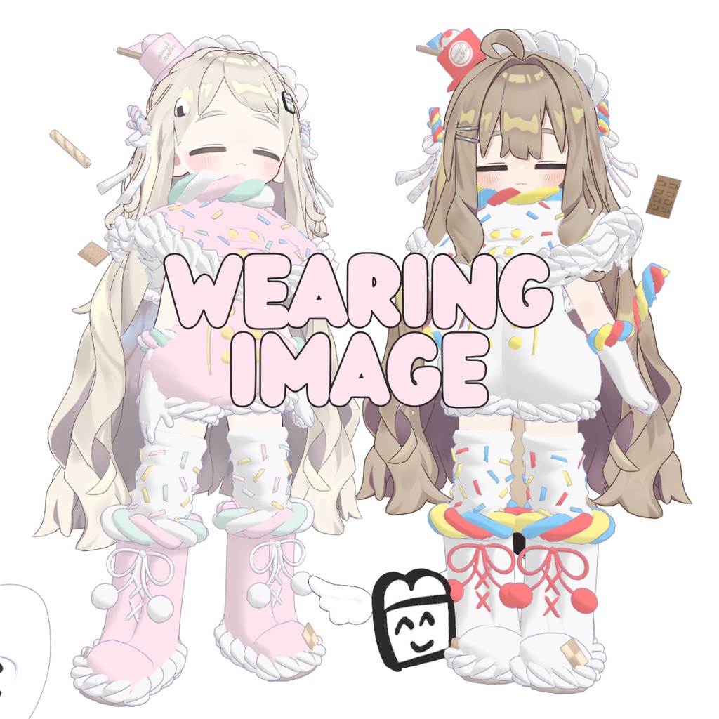 【まめふれんず対応】Marshmallow POP