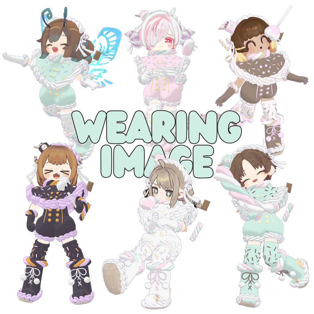 【まめふれんず対応】Marshmallow POP