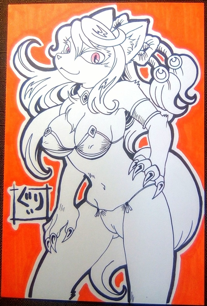 直筆原画ポストカードサイズ1