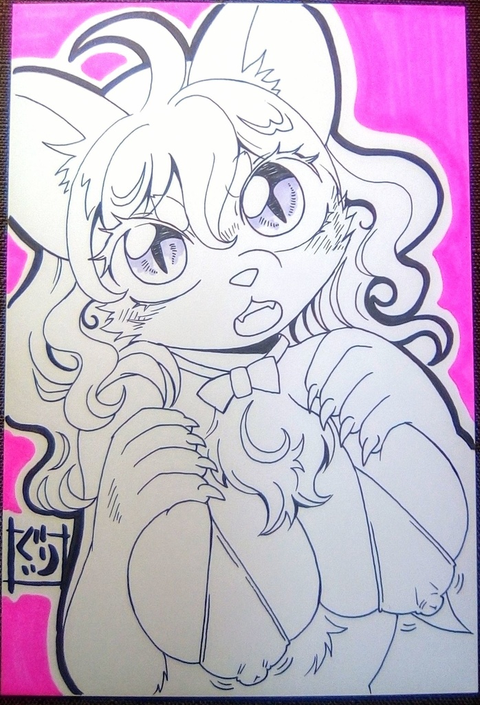 直筆原画ポストカードサイズ2