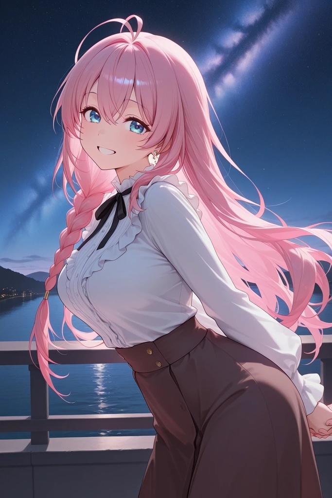ピンク髪の女の子