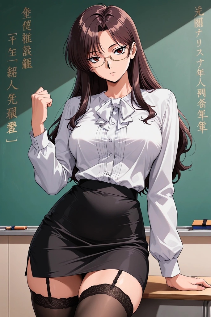 鋭い目のお姉さん