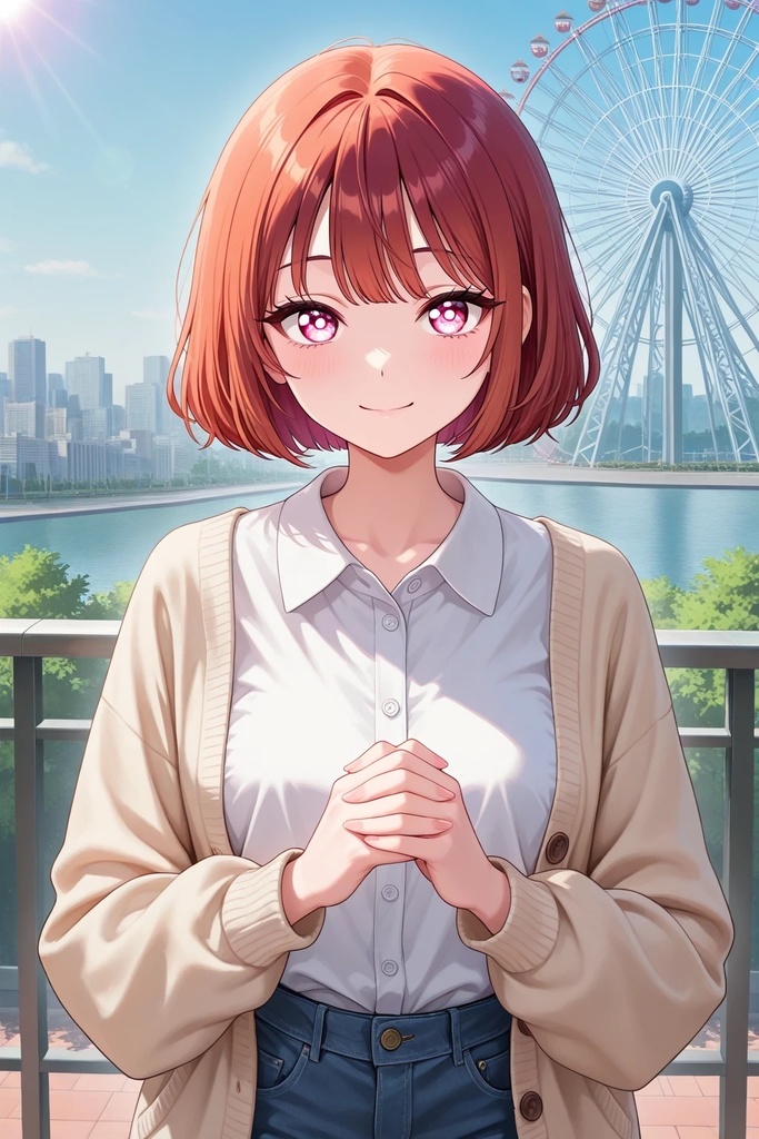 赤髪ボブのお姉さん