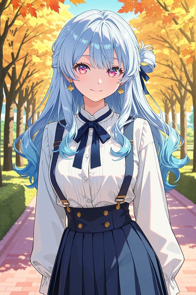 空色の髪のお姉さん