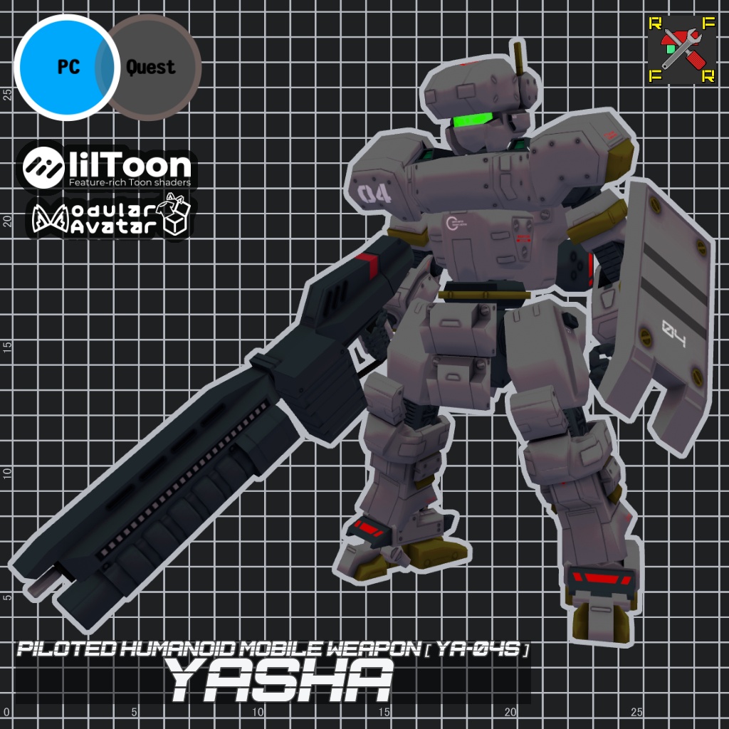 「搭乗式人型機動兵器:YA-04S(ヤシャ)」