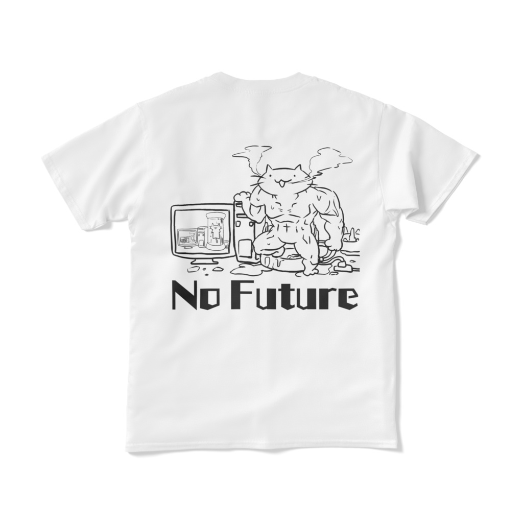 お絵かき猫Tシャツ【両面】