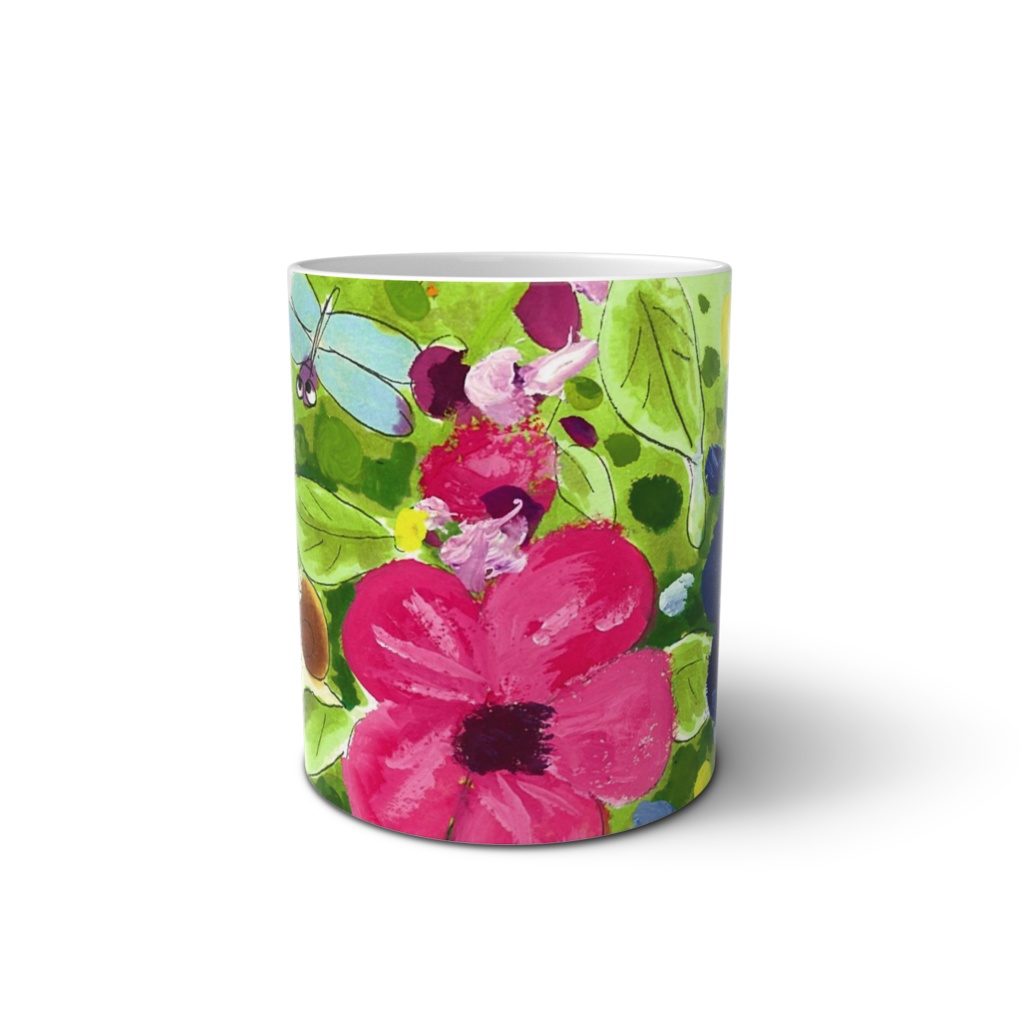 小さなお庭のマグカップ