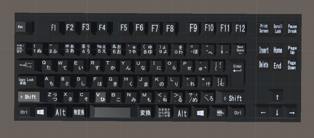 【3D小物】キーボード