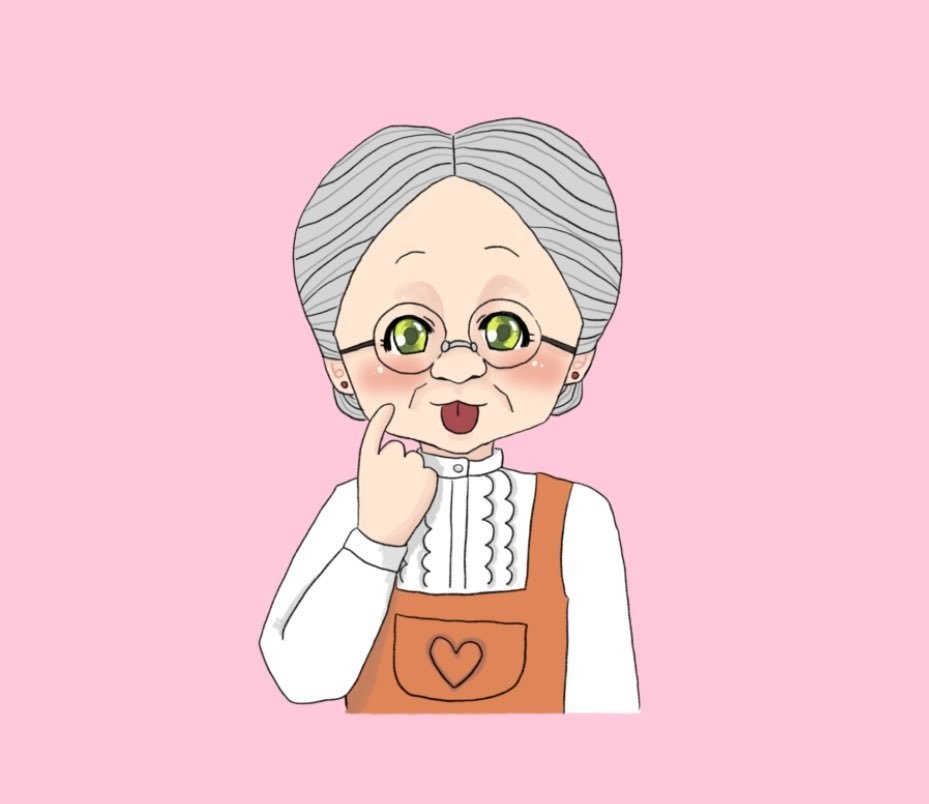 アクリルキーホルダー　おばあちゃん
